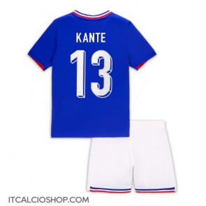 Francia Kante #13 Prima Maglia Bambino Europei 2024 Manica Corta (+ Pantaloni corti)